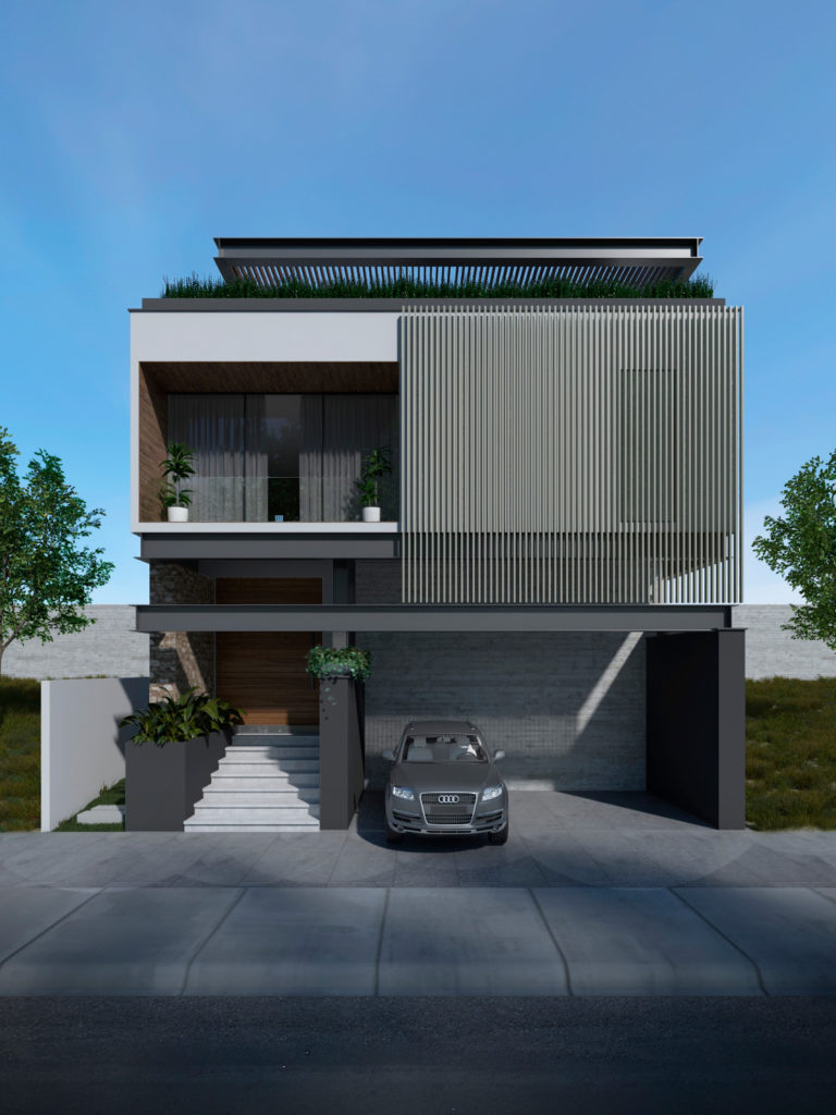 Projet rendu 3D - Casa Zanda - facade